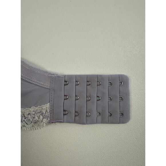 Cake Lingerie Balcony Style Flexible Wire Embroidery Purple Nursing Bra Size 30A - Picture 15 of 16